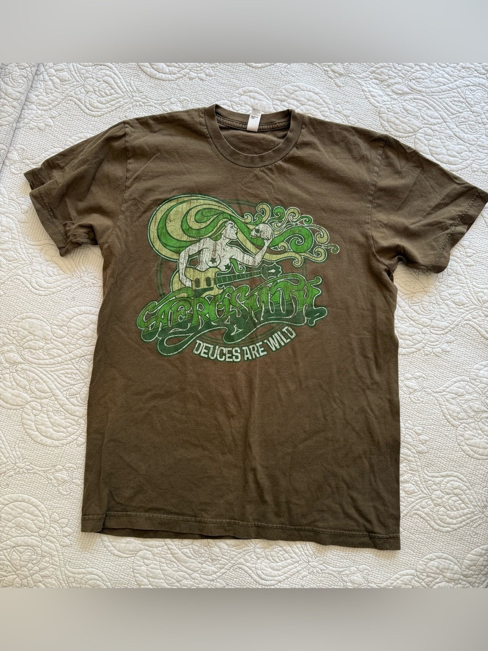 Vintage 2006 Aerosmith Route of All Evil Tour T-shirt Deuces Are Wild Band Tee M